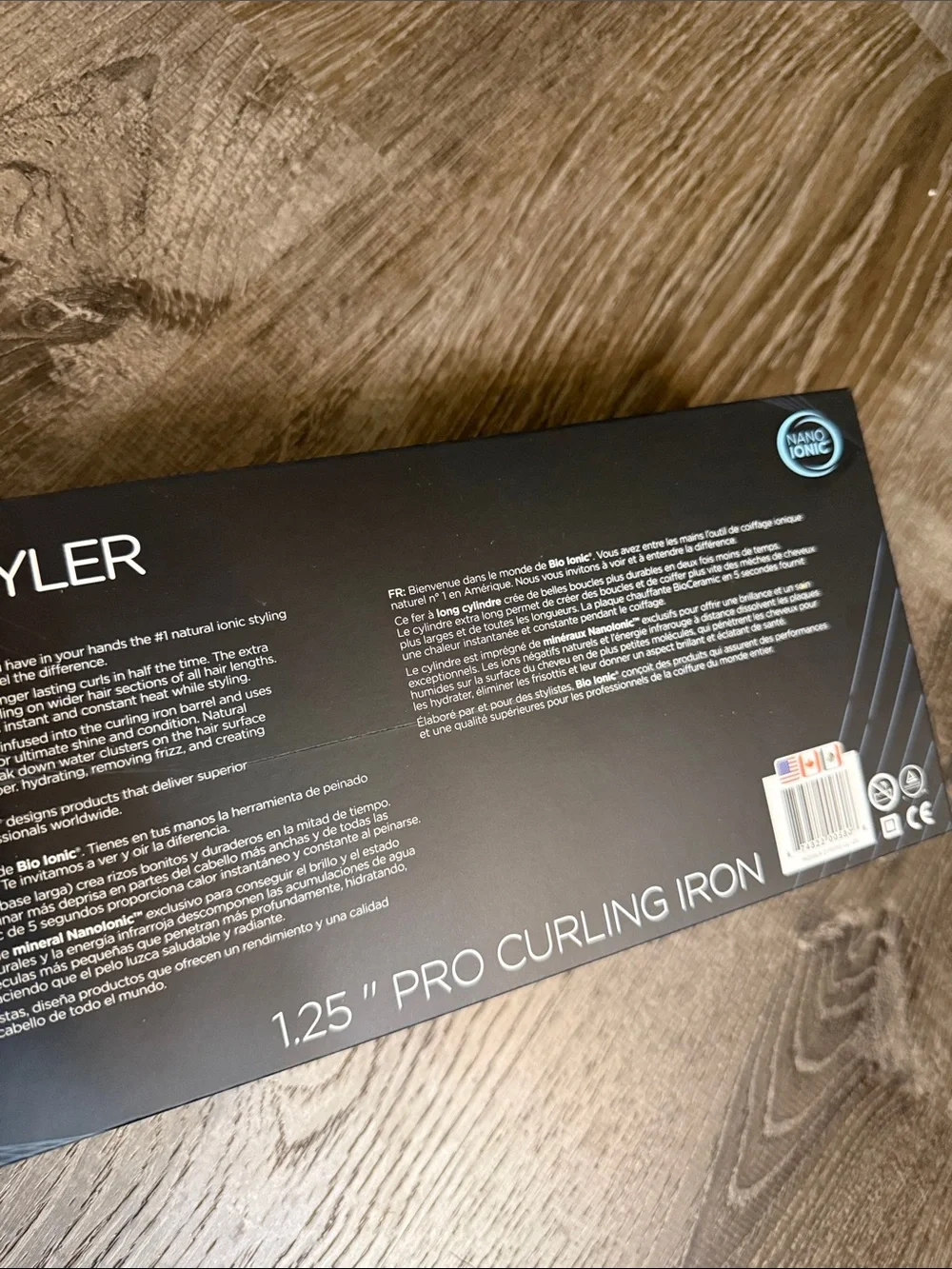 New bio ionic Long Barrel Curling Iron size 1.25”